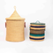 Eco-friendly woven laundry basket from Ghana, perfect for clothes and home storage