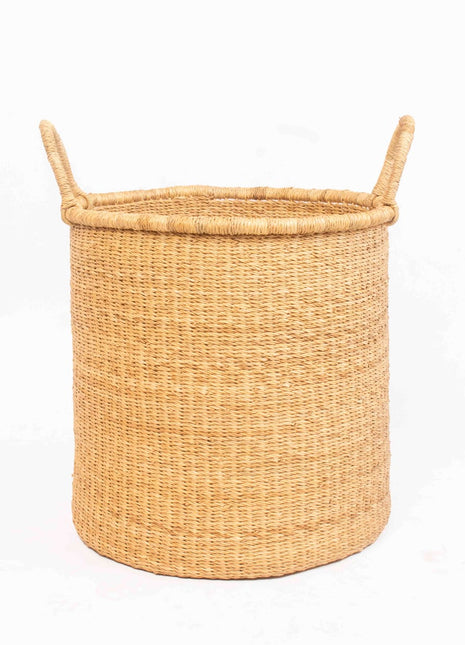 Handwoven Wicker Laundry Basket with Handles – Natural Storage Hamper