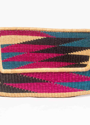 Colorful Handwoven Dog Bed Basket – African Bolga Pet Lounger